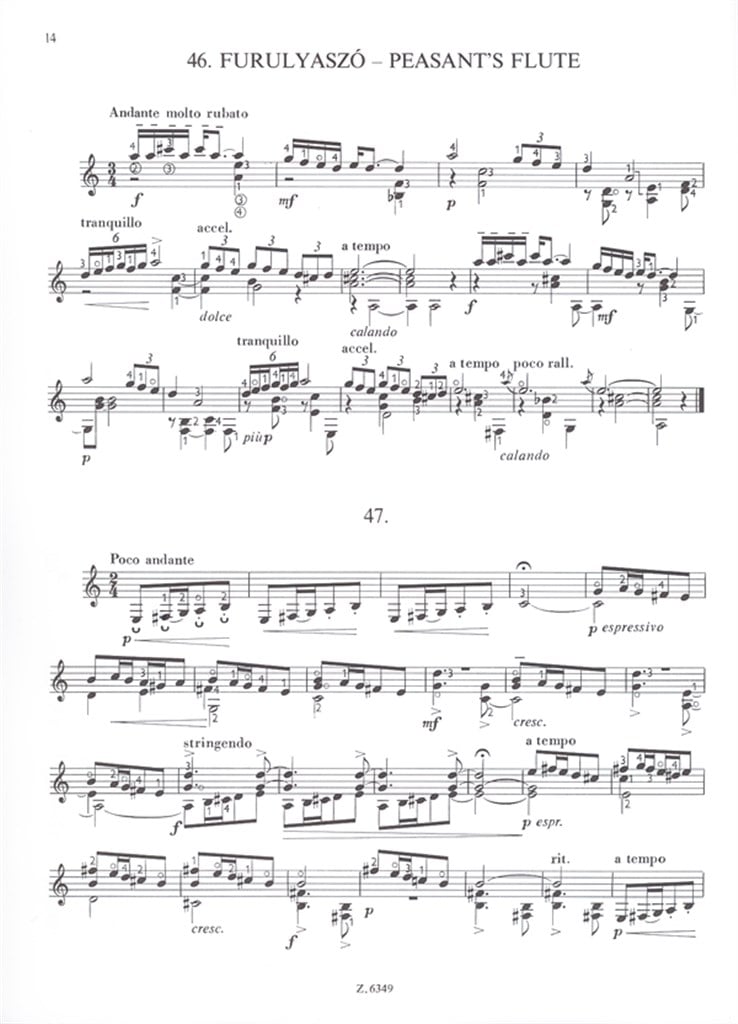 Für Kinder II Ausgewählte Stücke für Gitarre